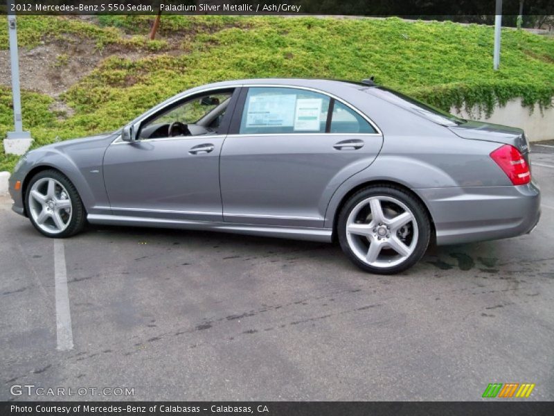 Paladium Silver Metallic / Ash/Grey 2012 Mercedes-Benz S 550 Sedan