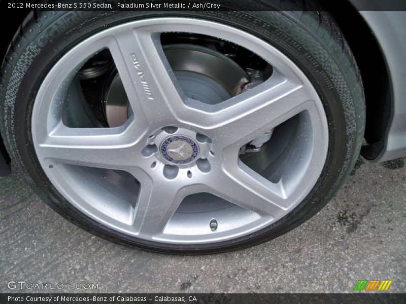 Paladium Silver Metallic / Ash/Grey 2012 Mercedes-Benz S 550 Sedan