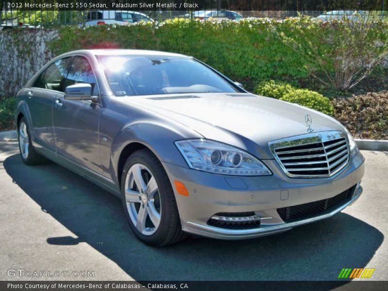 Paladium Silver Metallic / Black 2012 Mercedes-Benz S 550 Sedan