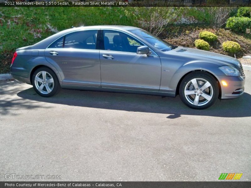 Paladium Silver Metallic / Black 2012 Mercedes-Benz S 550 Sedan