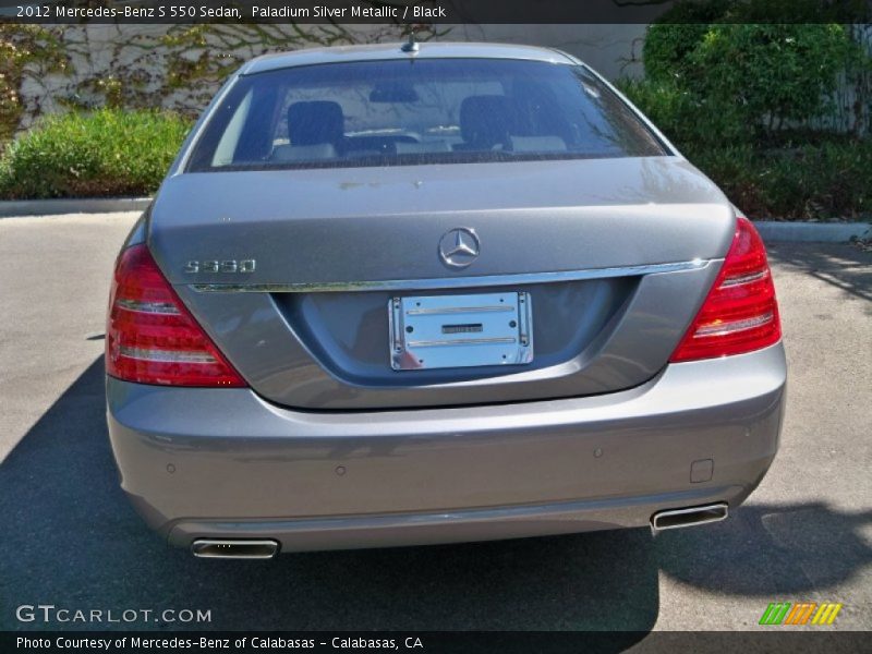 Paladium Silver Metallic / Black 2012 Mercedes-Benz S 550 Sedan