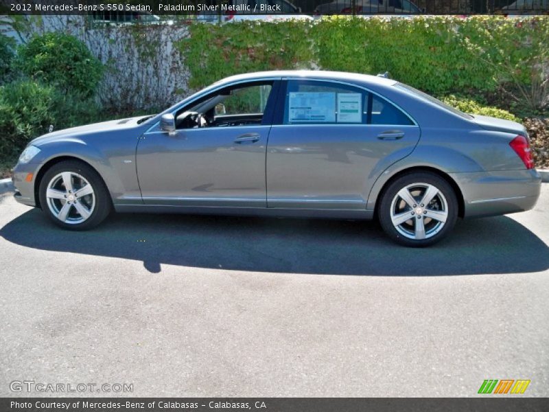 Paladium Silver Metallic / Black 2012 Mercedes-Benz S 550 Sedan