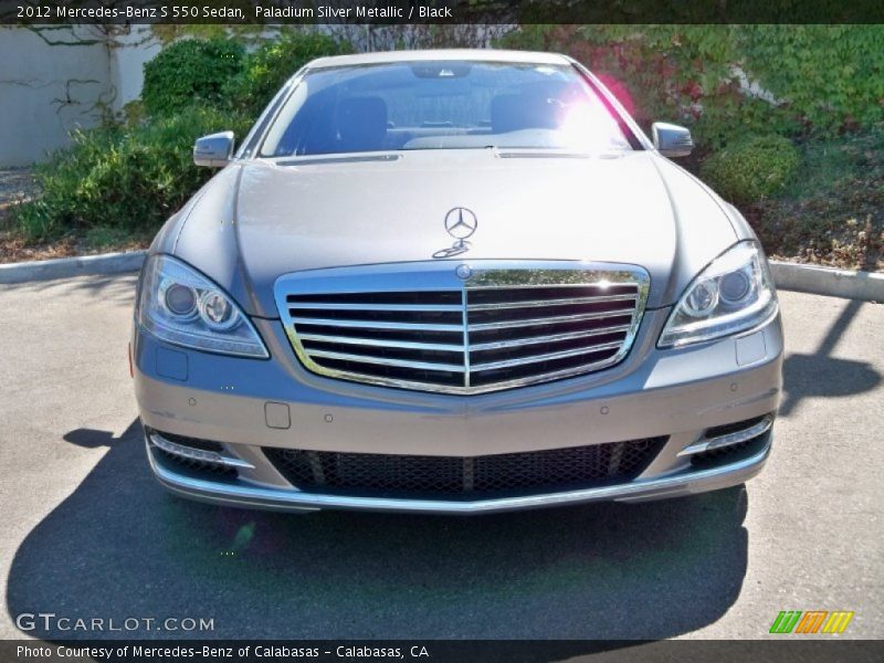 Paladium Silver Metallic / Black 2012 Mercedes-Benz S 550 Sedan