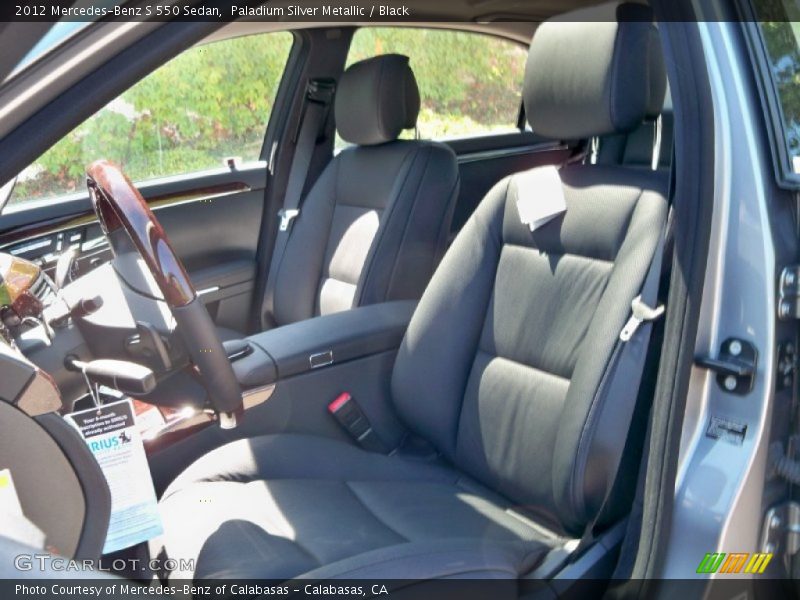 Paladium Silver Metallic / Black 2012 Mercedes-Benz S 550 Sedan