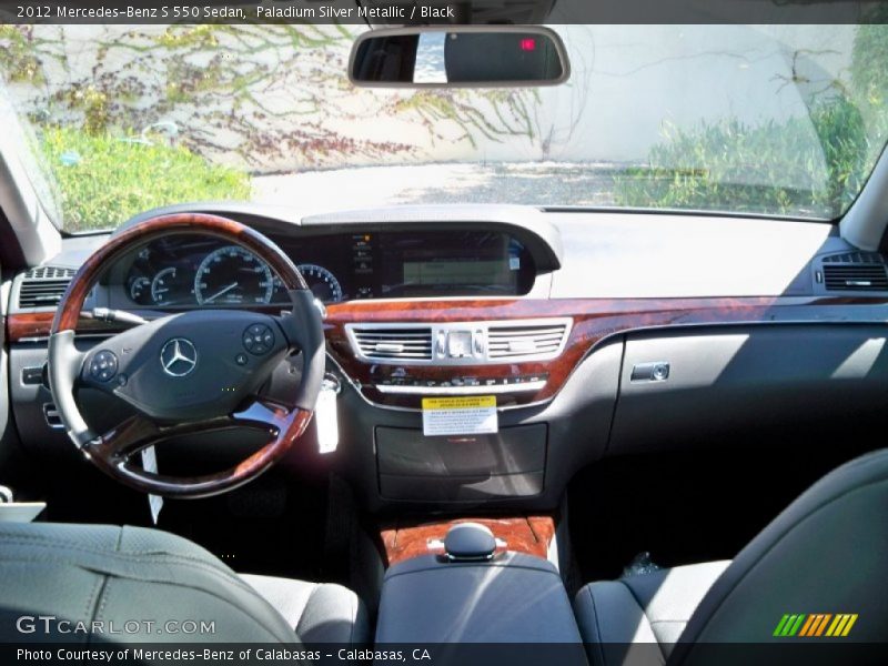 Paladium Silver Metallic / Black 2012 Mercedes-Benz S 550 Sedan