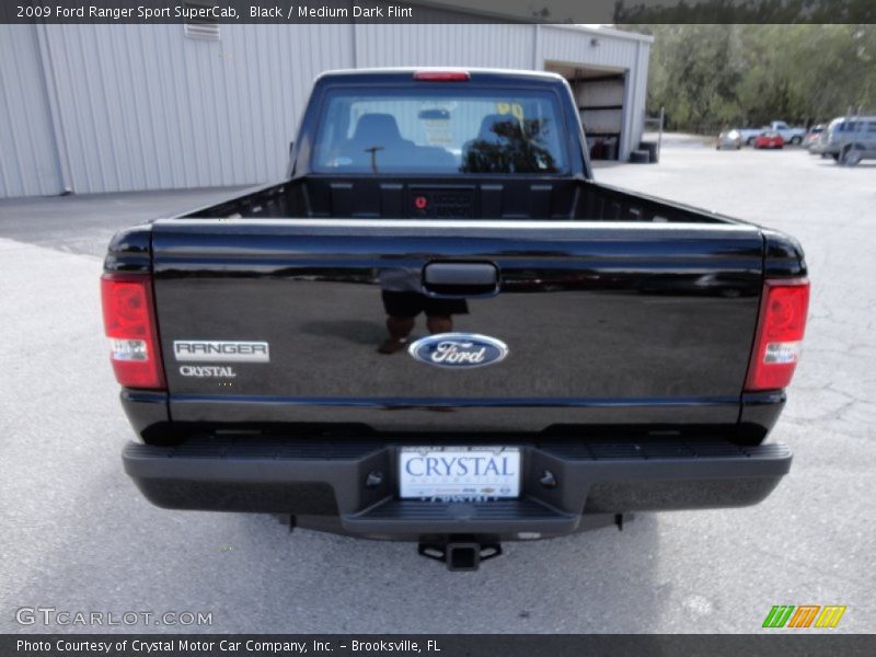 Black / Medium Dark Flint 2009 Ford Ranger Sport SuperCab