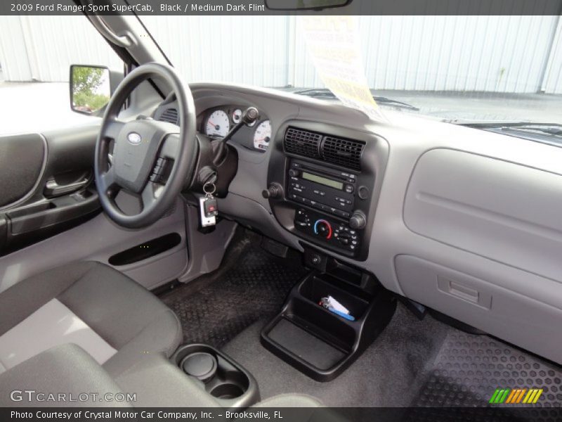 Black / Medium Dark Flint 2009 Ford Ranger Sport SuperCab