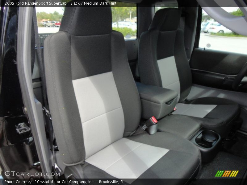 Black / Medium Dark Flint 2009 Ford Ranger Sport SuperCab