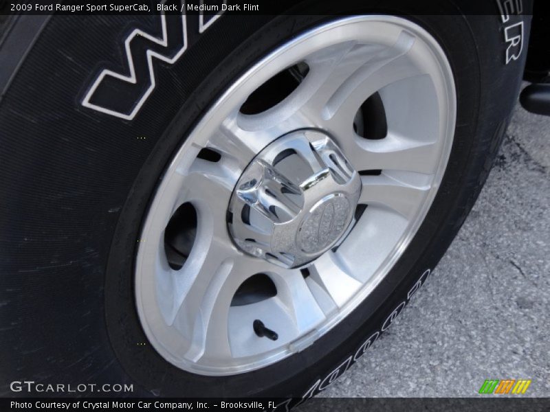 Black / Medium Dark Flint 2009 Ford Ranger Sport SuperCab