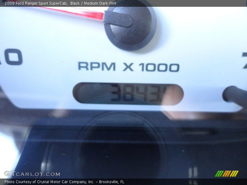Black / Medium Dark Flint 2009 Ford Ranger Sport SuperCab