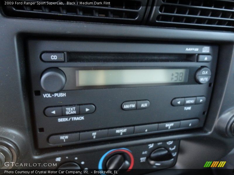 Audio System of 2009 Ranger Sport SuperCab