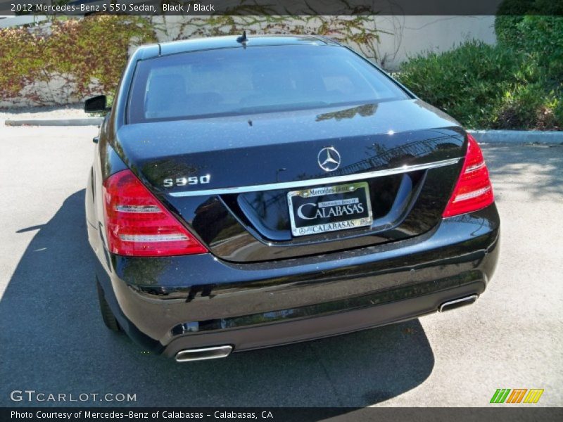 Black / Black 2012 Mercedes-Benz S 550 Sedan