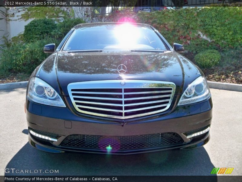 Black / Black 2012 Mercedes-Benz S 550 Sedan