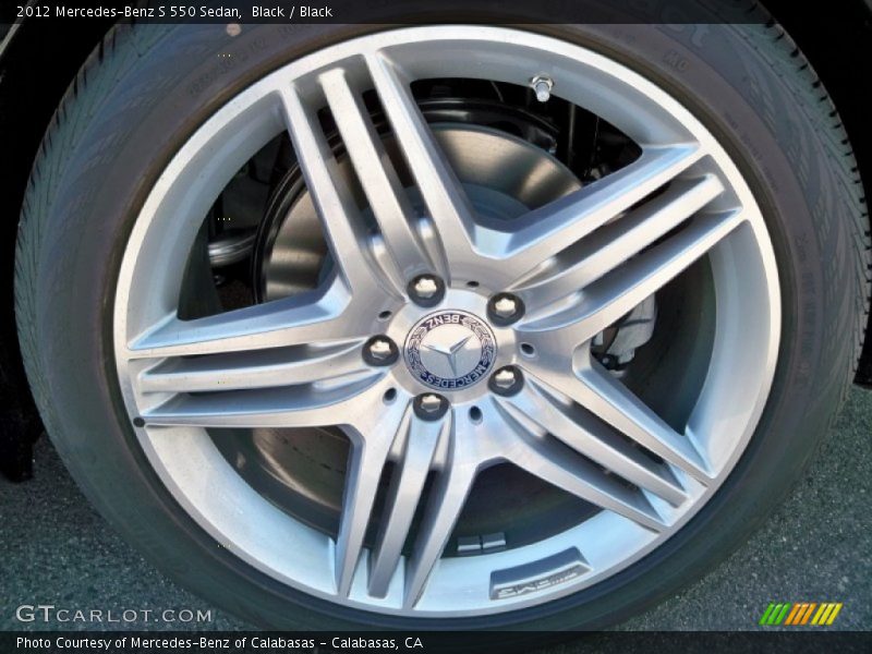 Black / Black 2012 Mercedes-Benz S 550 Sedan