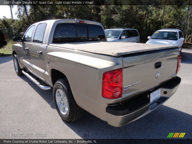 Light Khaki Metallic / Khaki 2007 Dodge Dakota SLT Quad Cab