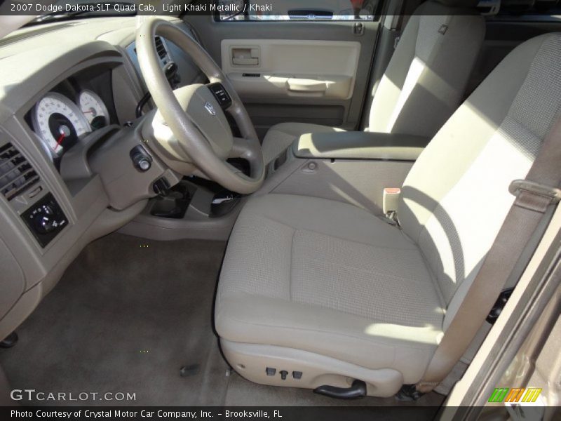  2007 Dakota SLT Quad Cab Khaki Interior