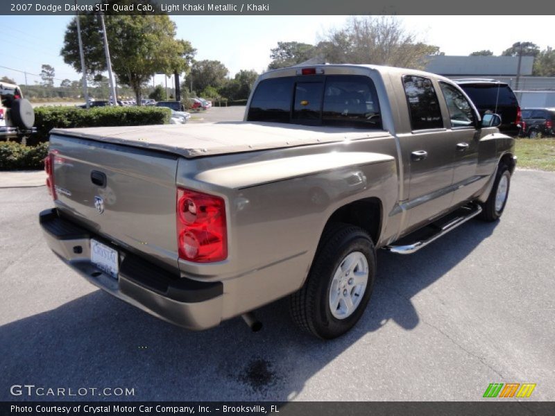 Light Khaki Metallic / Khaki 2007 Dodge Dakota SLT Quad Cab