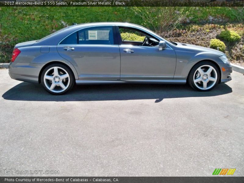 Paladium Silver Metallic / Black 2012 Mercedes-Benz S 550 Sedan