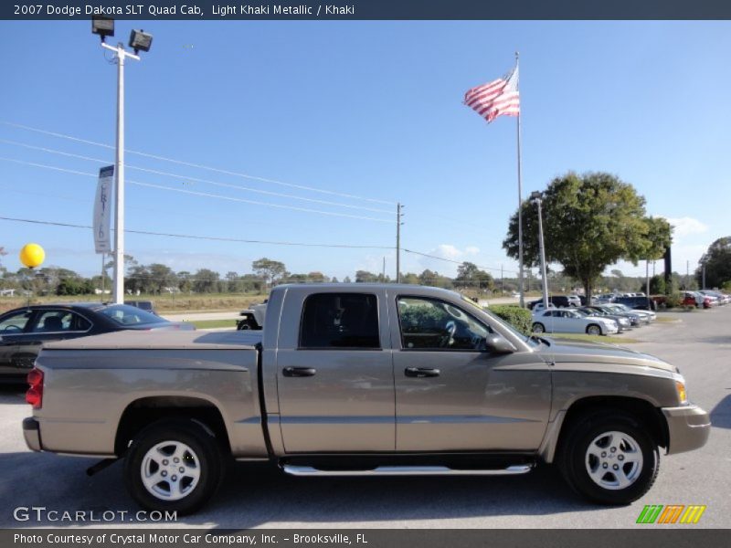 Light Khaki Metallic / Khaki 2007 Dodge Dakota SLT Quad Cab