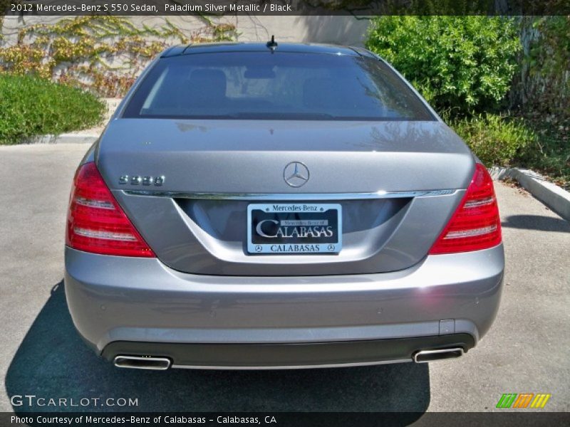 Paladium Silver Metallic / Black 2012 Mercedes-Benz S 550 Sedan
