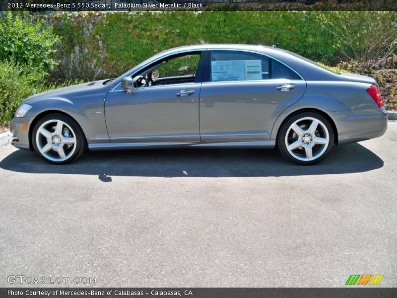 Paladium Silver Metallic / Black 2012 Mercedes-Benz S 550 Sedan