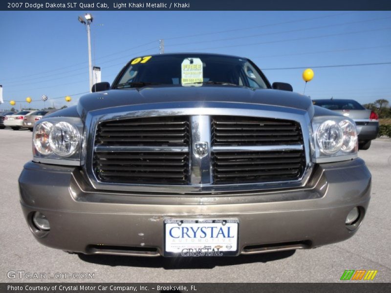 Light Khaki Metallic / Khaki 2007 Dodge Dakota SLT Quad Cab