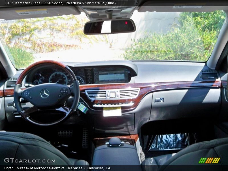 Paladium Silver Metallic / Black 2012 Mercedes-Benz S 550 Sedan