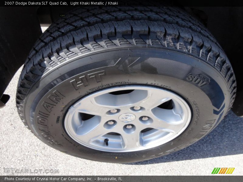 Light Khaki Metallic / Khaki 2007 Dodge Dakota SLT Quad Cab