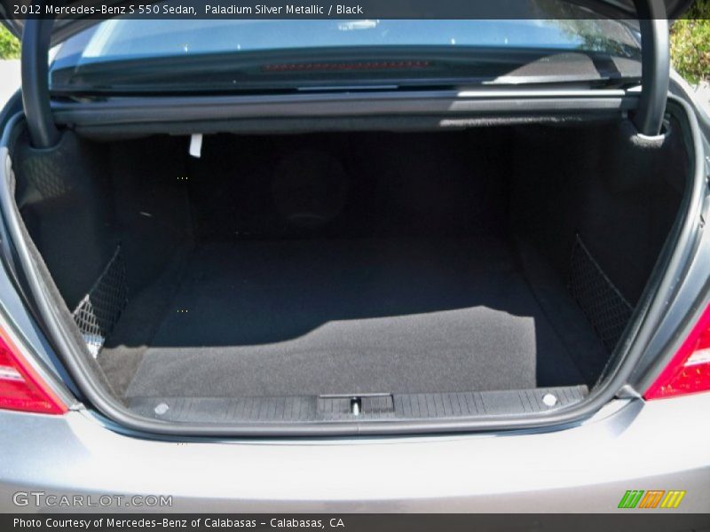Paladium Silver Metallic / Black 2012 Mercedes-Benz S 550 Sedan