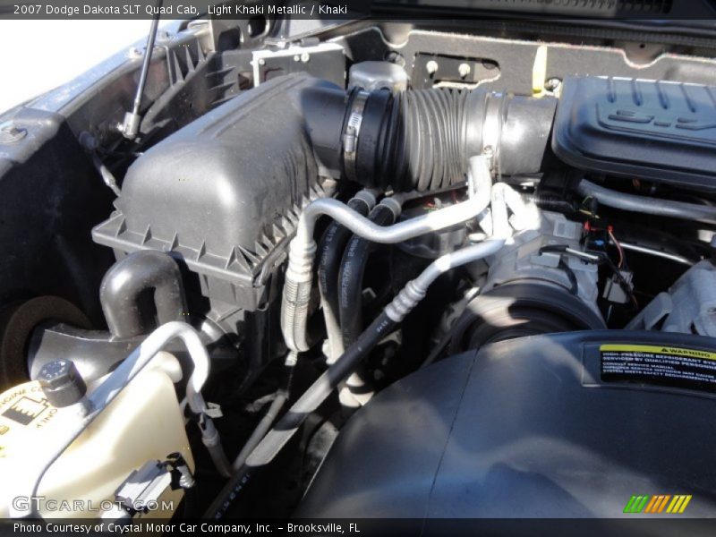 Light Khaki Metallic / Khaki 2007 Dodge Dakota SLT Quad Cab
