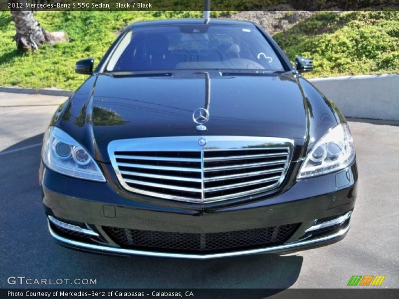Black / Black 2012 Mercedes-Benz S 550 Sedan