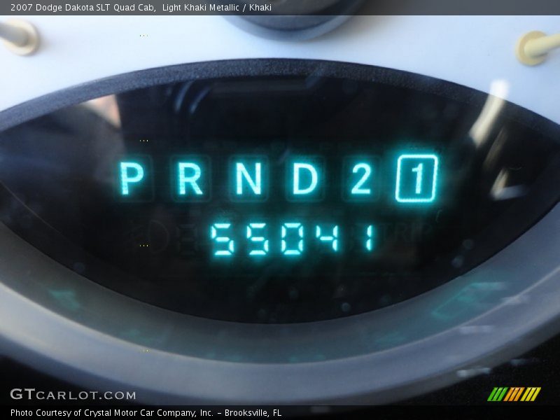 Light Khaki Metallic / Khaki 2007 Dodge Dakota SLT Quad Cab