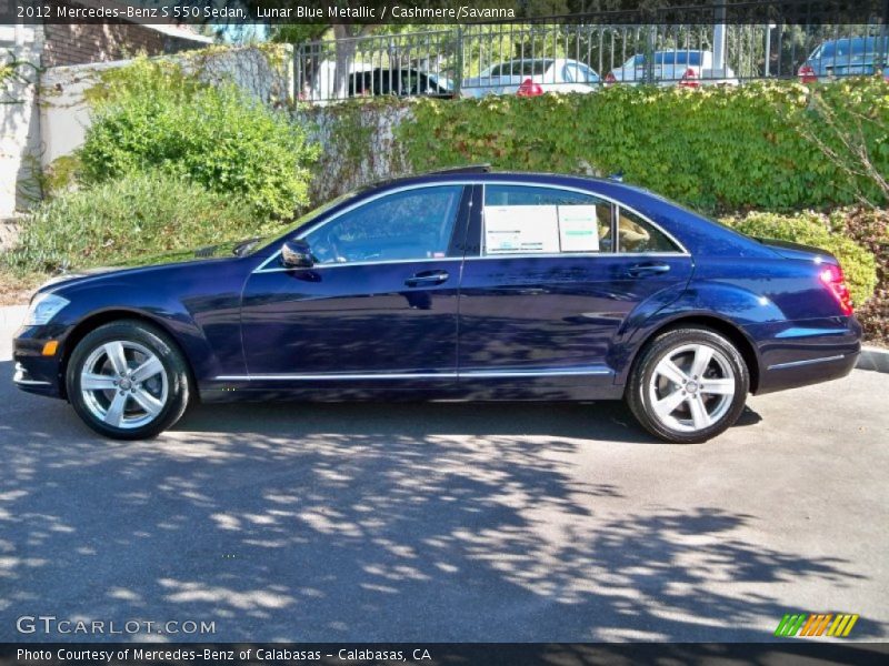  2012 S 550 Sedan Lunar Blue Metallic