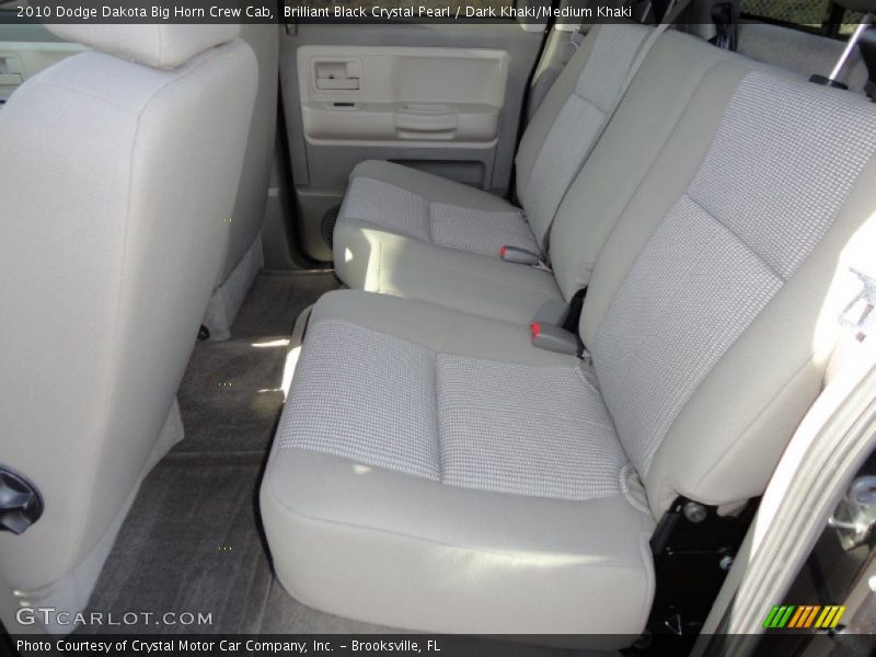 Brilliant Black Crystal Pearl / Dark Khaki/Medium Khaki 2010 Dodge Dakota Big Horn Crew Cab