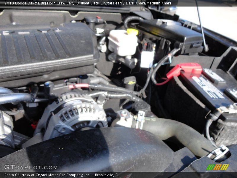 Brilliant Black Crystal Pearl / Dark Khaki/Medium Khaki 2010 Dodge Dakota Big Horn Crew Cab