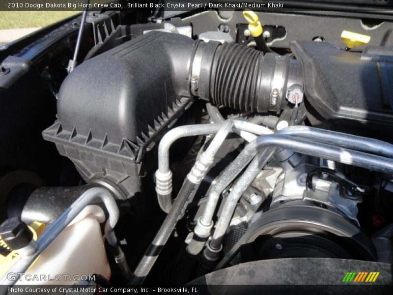 Brilliant Black Crystal Pearl / Dark Khaki/Medium Khaki 2010 Dodge Dakota Big Horn Crew Cab