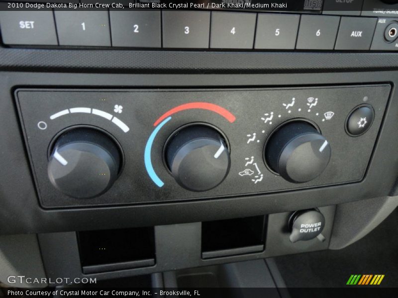 Controls of 2010 Dakota Big Horn Crew Cab