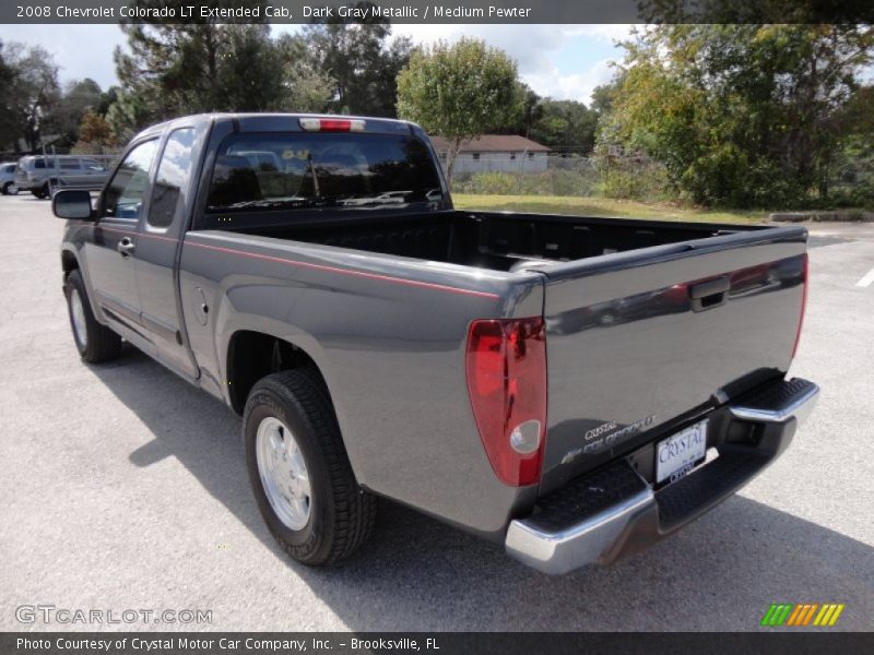 Dark Gray Metallic / Medium Pewter 2008 Chevrolet Colorado LT Extended Cab