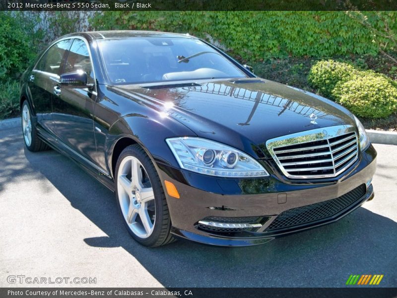 Black / Black 2012 Mercedes-Benz S 550 Sedan