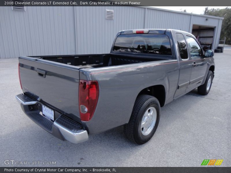 Dark Gray Metallic / Medium Pewter 2008 Chevrolet Colorado LT Extended Cab