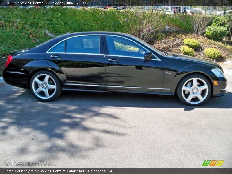 Black / Black 2012 Mercedes-Benz S 550 Sedan