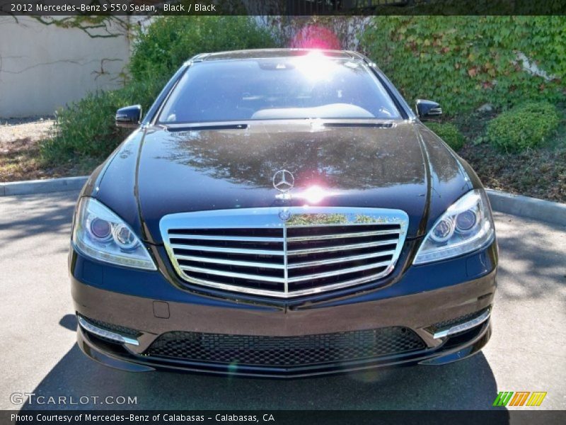 Black / Black 2012 Mercedes-Benz S 550 Sedan