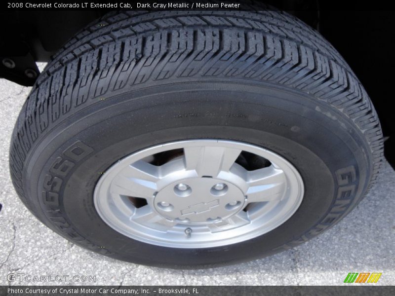 Dark Gray Metallic / Medium Pewter 2008 Chevrolet Colorado LT Extended Cab