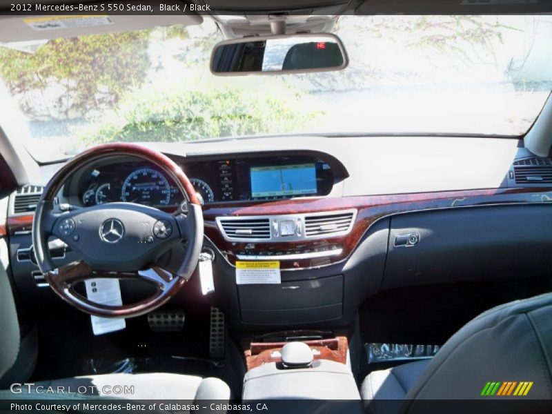 Black / Black 2012 Mercedes-Benz S 550 Sedan