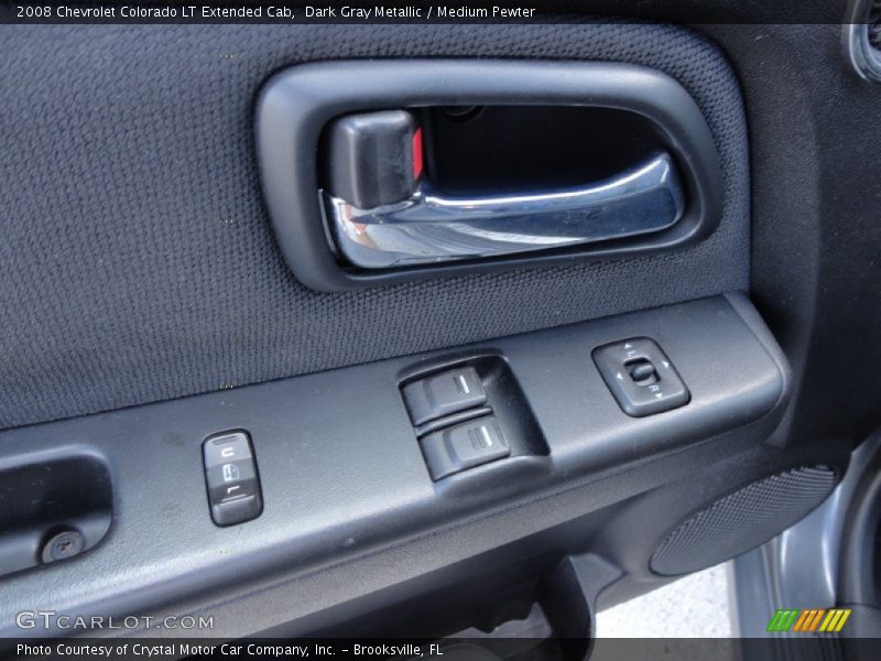 Dark Gray Metallic / Medium Pewter 2008 Chevrolet Colorado LT Extended Cab