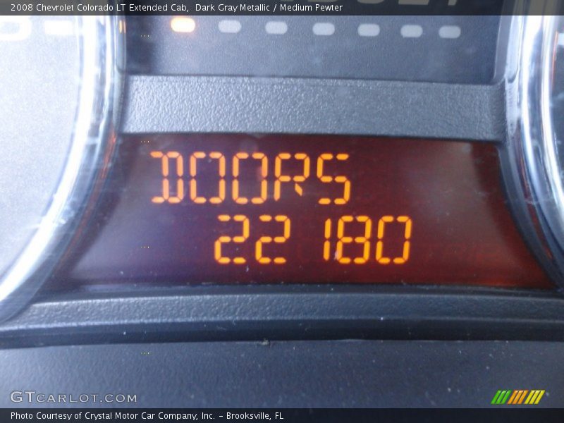 Dark Gray Metallic / Medium Pewter 2008 Chevrolet Colorado LT Extended Cab