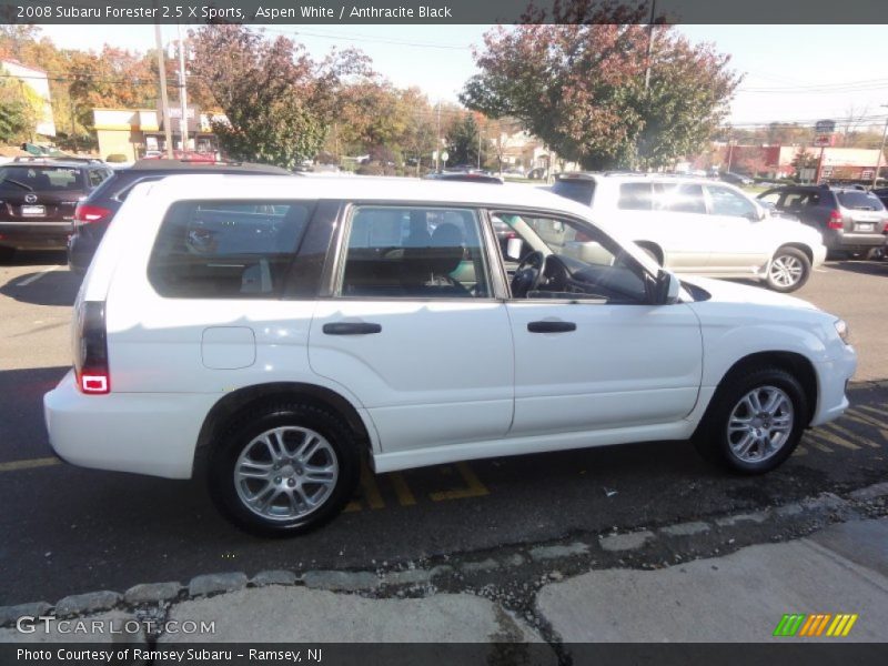 Aspen White / Anthracite Black 2008 Subaru Forester 2.5 X Sports