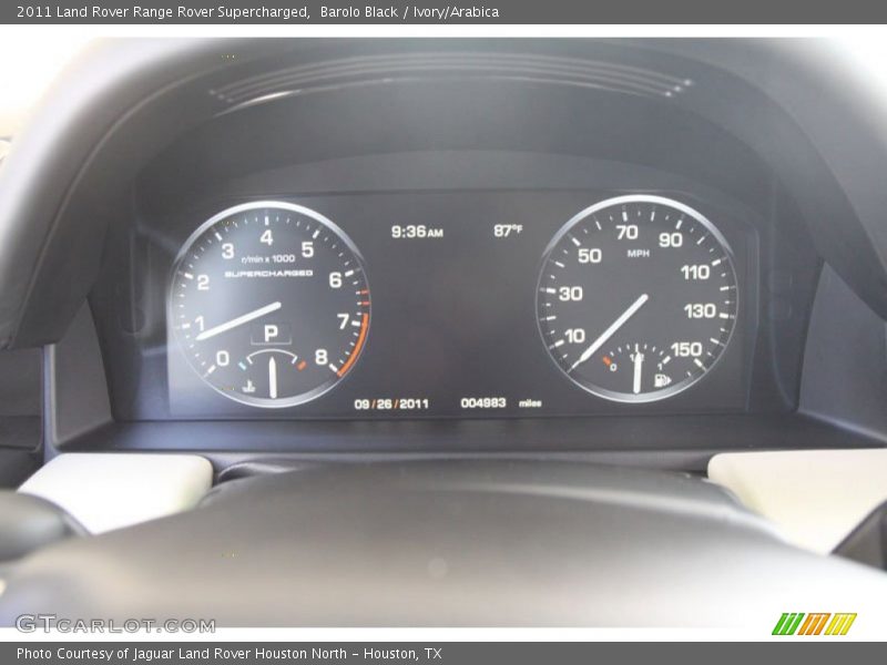 Barolo Black / Ivory/Arabica 2011 Land Rover Range Rover Supercharged