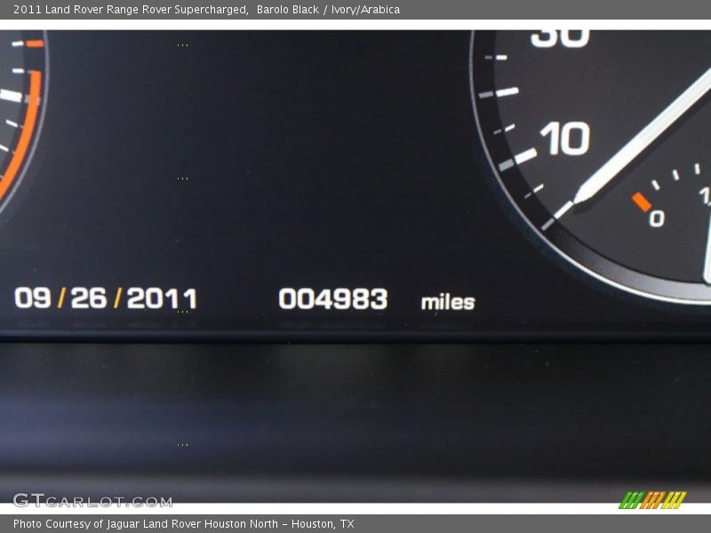 Barolo Black / Ivory/Arabica 2011 Land Rover Range Rover Supercharged