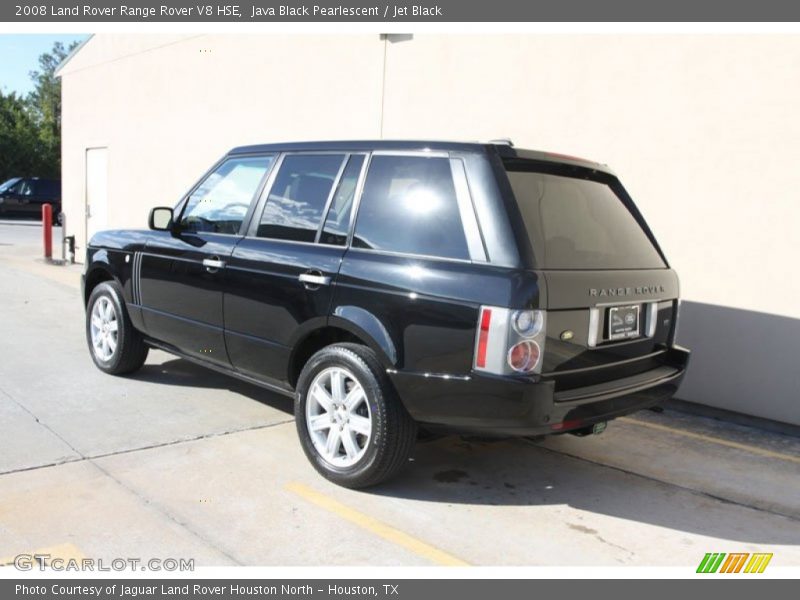 Java Black Pearlescent / Jet Black 2008 Land Rover Range Rover V8 HSE